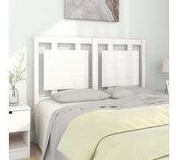 Headboard White Solid Pine Wood 125.5x100cm Rustic Pine Bed Panel Fits 135cm Bed