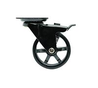 Headbourne 8276E Designer Casters 3 inch Polyurethane Black Mag Designer Caster, 4 Pack