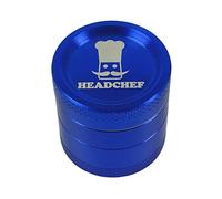 Headchef Classic Herb Grinder 4-Piece, Size 30 mm, Blue