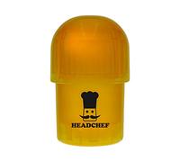 Headchef Plastic POD Herb Storage & Grinder Combi, Orange