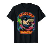 Headchop Joker Jester Axe Dark Age Funny Retro Vintage Book T-Shirt