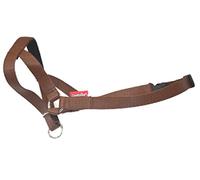 Headcollar Dog Halter/Training Head Collar Training Tool Dog, Head Harness to Stop Pulling on the Lead, Easy to Use, Padded Nose Band, Adjustable (Brown, 3)