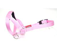 Headcollar Dog Halter/Training Head Collar Training Tool Dog, Head Harness to Stop Pulling on the Lead, Easy to Use, Padded Nose Band, Adjustable (5, Pink)