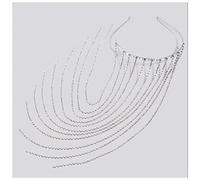 Headdress Fashion Long Tassel Headband Hair Hoop Rhinestone Jewelry for Women Bridal Crystal Head Chain Tiara Hair Jewelry Head Chain