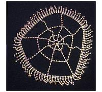 Headdress Luxury Full Rhinestone Tassel Bridal Headpiece Headband for Women Handmade Crystal Flapper Cap Head Chain Hair Accessories Gift Head Chain(Gold)