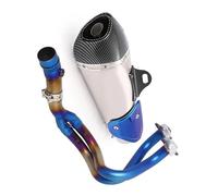 Header Link Pipe Motorcycle Full Exhuast System Slip On Muffler Can For Kawasaki ER6N ER6F 2012 2013 2014 2015 2016