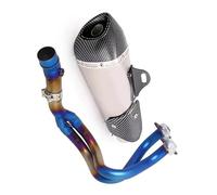 Header Link Pipe Motorcycle Full Exhuast System Slip On Muffler Can For Kawasaki For Ninja650 Z650 2017 2018 2019 2020 2021 2022 2023