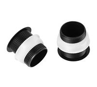 Headerbs 10pcs 28MM Push Button Cover Screw In Type Black Ideal for Blank Button Holes Suitable for 28-35mm Hole