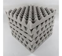 Headerbs 12Pcs Egg Foam Pad, Sound Proof Panels, Noise Reduction Fire Retardant Foam for Walls, Doors and Studios (Grey)