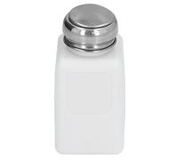 Headerbs 200ML Solvent Dispenser Press Type ESD Solvent Alcohol Dispenser Bottle with Stainless Steel Lid (White)