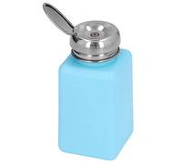 Headerbs 200ML Solvent Dispenser Press Type ESD Solvent Alcohol Dispenser Bottle with Stainless Steel Lid (Blue)