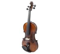 Headerbs 4/4 Violin Kit for Beginner Adults, Matte Wooden with Spruce Maple | Spruce panel & maple back, ebony fingerboard, Oxford case, bow, tuner, rosin, shoulder rest, bridge included