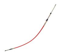 Headerbs Automatic Transmission Shifter Cable, 0.375 Inch, 80832 | ABS and Metal, Red Extended Casing, Eyelet with 10-32 Threaded Terminal, B&M Lever Fit, Gear Selector Use