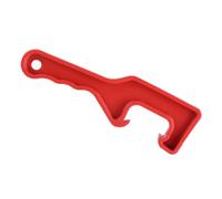 Headerbs Bucket Opener Plastic Pail Opener, Strong Plastic Tool, Easy Lid Removal for Paint Cans, Ideal for Home and Garage Use (Red)