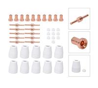 Headerbs Cutter Consumables, Premium Ceramic and Copper PT31 Electrode Tips, 70-Piece Replacement Kit for CT312 CUT50 ACDC TIG200 Cutting