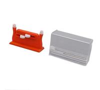 Headerbs Desk Needle Threader, Automatic Needle Threader Tool, Dual Design with 5 for Hand Sewing and Machine Use, Ideal for Seniors and Low Vision Users (Orange)
