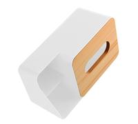 Headerbs Desktop Tissue Box Holder, Wooden Multifunctional Storage for Remotes and More, Stylish Organizer for Nightstand, Home and Office Decor