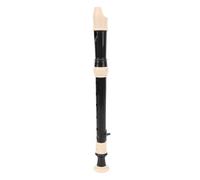 Headerbs Detachable Soprano Recorder, ABS 8 Hole Recorder Instrument with Cleaning Rod and Storage Bag, Easy Assembly, English Manual, for Beginners Kids Adults School Home Practice (Black)