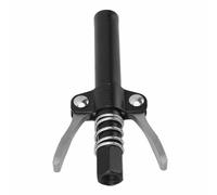 Headerbs Double Handle Gear Oil Nozzle, Cold Rolled Steel, Extended Length Grease Tip with Locking Clamp for Efficient Oil Injection (Black)