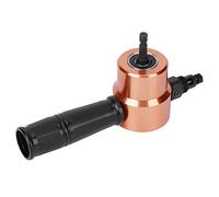 Headerbs Double Headed Sheet Metal Nibbler Drill Attachment, Durable Steel Plate Cutter for Straight and Curve Cuts, Ideal for Roofing and Projects