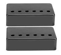 Headerbs Electric Guitar Pickup Shell Cover, Metal Guitar Pickup Cover 50mm 52mm for Guitars, Easy Replacement, Lightweight Design, Compatible with Various Guitars (Black)
