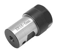 Headerbs ER16 Collet Block Chuck Holder, High Strength Metal Alloy ER16 Spindle Collet Block for Lathe Drill Milling Machine, 40mm Body Length with 6mm-16mm Axle Holes, Precision Tool for (6mm)