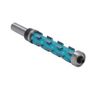 Headerbs Flush Trim Router Bit 12mm Shank Solid Carbide Spiral Trimming Tool 19mm Cutting Diameter Double Bearing for Laminate Wood Trimming Cabinetry Furniture Woodworkers
