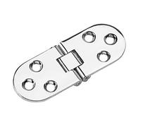 Headerbs Folding Table Hinge Zinc Alloy Flip Up Tray Hinge 80 X 30MM Round Edge Design Easy Installation Silent Closing for Sewing Machine Table Folding Furniture (Color)