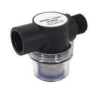 Headerbs Inline Water Filter, Female Thread Inline Filter 50 Mesh Screen Plastic Construction Water Strainer for Pipeline