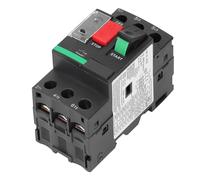 Headerbs Motor Circuit Breaker Rail Mount Protection Switch, Thermal Magnetic Trip, Button Control, 35mm Rail Installation for Various Motor Applications, 2.5-4A, AC690V