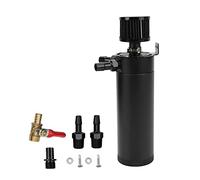 Headerbs Oil Catch Tank, Universal 2 Port Oil Catch Can Kit Reservoir Tank Engine Air Oil Separator with Breather Filter Automobile Repacking car Radiator Coolant Tank oil breather filter