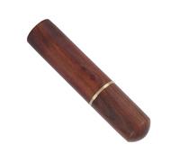 Headerbs Portable Toothpick Holder Case Capsule Wooden Box Large Capacity Pocket Tooth Pick Container for Women Men Craft Travel Texture Eco-Friendly Wood Material Secure (Rosewood)