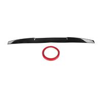 Headerbs Rear Trunk Spoiler, Rubber 47.2 2.8in Wear Resistant Rear Wing Trunk Spoiler Lip Black Universal Aerodynamic Car Modification Accessory Tail Trunk Boot Roof Trim Sticker Car Trunk Spoiler