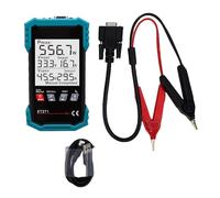 Headerbs Solar Panel Tester ABS Troubleshooting Tool Smart Multimeter with Backlit LCD Screen with Storage Bag for Diagnostics and Data Analysis