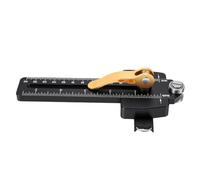 Headerbs Table Saw Thin Jig, 1.6-6.2 Inch Adjustment | Aluminum Alloy Guide for T Slots, Anti-Kickback Roller Bearing, Zero Clearance Scale, Woodworking Accessory