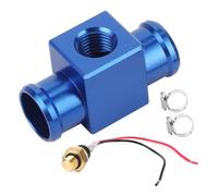 Headerbs Thermostat Water Temperature Switch Kit, Radiator Hose Adapter Radiator Coolant Fan Temp Sensor for Motorcycle ATV Off Road Vehicle (Blue)
