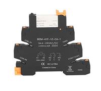 Headerbs Ultra Thin Relay SPDT 6A 6-24V DIN Rail Mount Solid State Relay Module, Compact LED Display for Power Distribution Equipment and Control Appliances
