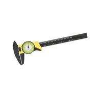 Headerbs Vernier Caliper Plastic Dial Caliper Fast Measurement Tool Portable Sliding with Read Value for Measuring Biomedical Industry (Yellow (imperial))