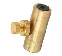 Headerbs Violin Mute Brass Adjustable Cello Wolf Tone Eliminator Tube Brass and Rubber Metal Mute for Practice Performance Mounting Accessory for Cellists (S for Violin Cello with Fine Strings)