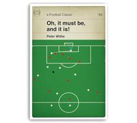 Headfuzz by grimboid shop Aston Villa Goal v Bayern Munich - Peter Withe Poster - 82 European Cup Final - It must be and it is! - Football Gift - Various Sizes (105 x 148mm - Postcard)