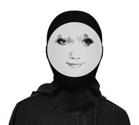 Headgear Face Cover, Realistic Funny Costume Hat, 9.06x15.75 inches Full Face Cosplay Mask, Unique Novelty Headgear, Hilarious Props for Halloween Parties Pranks Events, Gag, Adult