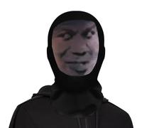 Headgear Face Cover, Realistic Funny Costume Hat, 9.06x15.75 inches Full Face Cosplay Mask, Unique Novelty Headgear, Hilarious Props for Halloween Parties Pranks Events, Gag, Adult