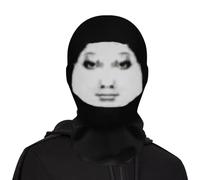 Headgear Face Cover, Realistic Funny Costume Hat, 9.06x15.75 inches Full Face Cosplay Mask, Unique Novelty Headgear, Hilarious Props for Halloween Parties Pranks Events, Gag, Adult