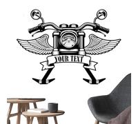 Headgear Holder for Motorcycle - Practical Wall Mounted Metal Sign with Headgear Brackets | Jacket Hook, High Load Bearing Door Coat Hangers with 2 Hooks for Baseballs Headgear