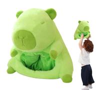 Headgear Plush Capybara Plush Capybara, Corpse Plush Capybara - Funny Game Accessories Capybara Plush Hair Capes,Cute Plush Head Cover Halloween Christmas Cosplay
