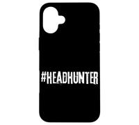 #Headhunter Minimalist Recruiter Hashtag Vintage Distressed Case for iPhone 16 Plus