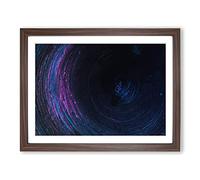 Heading Forward In Abstract Modern Art Framed Print | A4 Walnut Framed Wall Art | Ready to Hang | Abstract Fantasy Picture | Living Room Bedroom Lounge Office