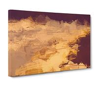 Heading into the Surf Canvas Print | Gallery Wrapped 30mm Frame Wall Art | 30x20 inches | Ready to Hang | Abstract Seascape Picture | Living Room Bedroom Lounge Office