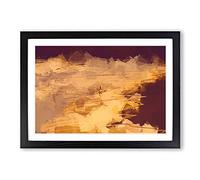 Heading into The Surf in Abstract Framed Print | A2 Black Framed Wall Art | Ready to Hang | Abstract Fantasy Picture | Living Room Bedroom Lounge Office
