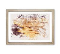 Heading into The Surf Watercolour Framed Print | A2 Oak Framed Wall Art | Ready to Hang | Modern Historical Picture | Living Room Bedroom Lounge Office